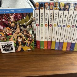 One Piece DVD Collection No 1 - 12 + Strong World And Film Z On Blu-ray 