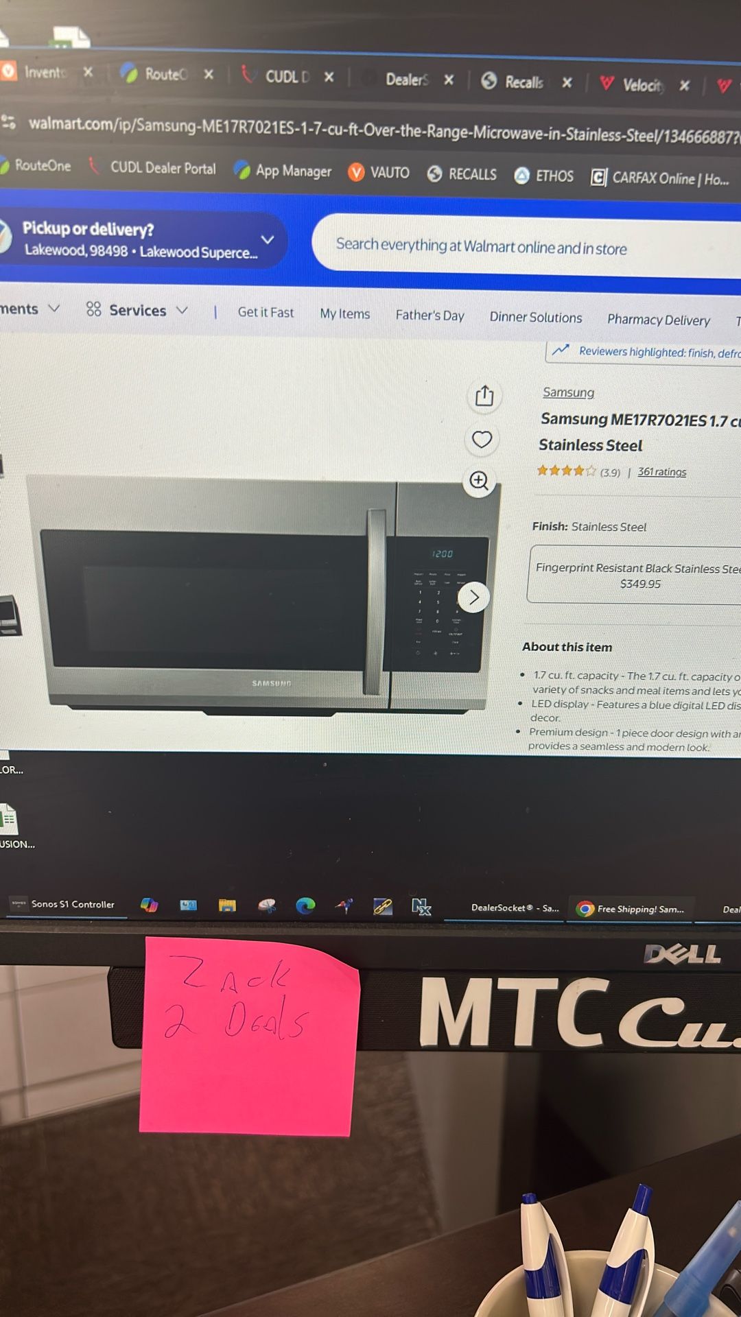 Brand New Samsung Microwave.  In Box 