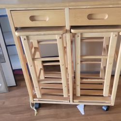 Folding Wooden Table $60