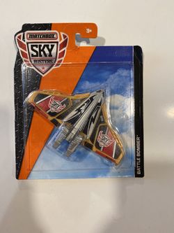 MATCHBOX MBX SKY BUSTERS BATTLE BOMBER Gold Silver & Black Plastic