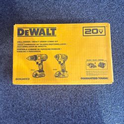 20V MAX Cordless Drill/Impact 2 Tool Combo Kit with (2) 20V 1.3Ah Batteries, Charger, and Bag