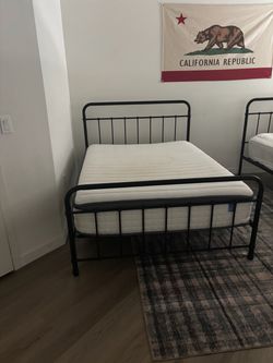 2 full size bed frames and mattress