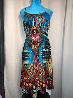 Bisou Bisou spaghetti strap dress size unknown