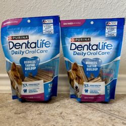 Dentalife Oral care Dog Treats $5 For Both