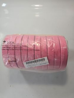 Pink Crepe Paper Masking Tape 10-Pack , 0.7 Inch