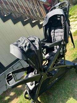 Sit and stand double stroller