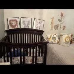 Safari theme  baby nursery decor 6 pieces