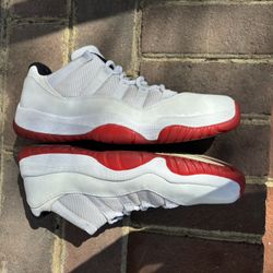 Jordan 11 Low Cherry Bottoms Sz 10.5