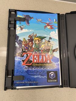 The legend of Zelda wind Waker game cube case and booklet only