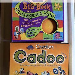 Title: NEW In Pristine Condition / Vintage Cranium Cadoo & Big Book of Outrageous Fun – Never Used! BOTH For $20