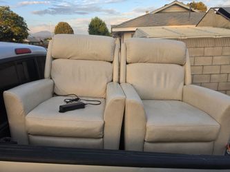 2 sillones reclinables de piel son LA Z BOY