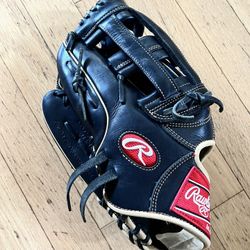 Black Rawlings GGE1275HB 12 3/4” Pro Design Left Handed Baseball Glove - Like New