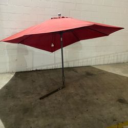 SUNBRELLA 10’ Patio Umbrella (Or use as Large Beach Umbrella) with Vented Top and Crank Handle.