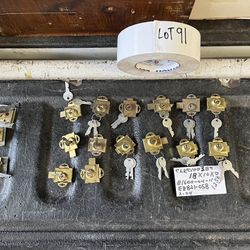 Collection Of Antique Desk Locks