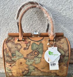 World Map Purse