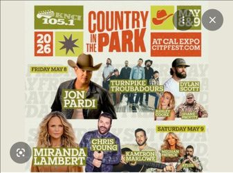 Country in the Park.    Saturday May 9