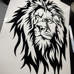 Lion Sticker Vinyl Decal