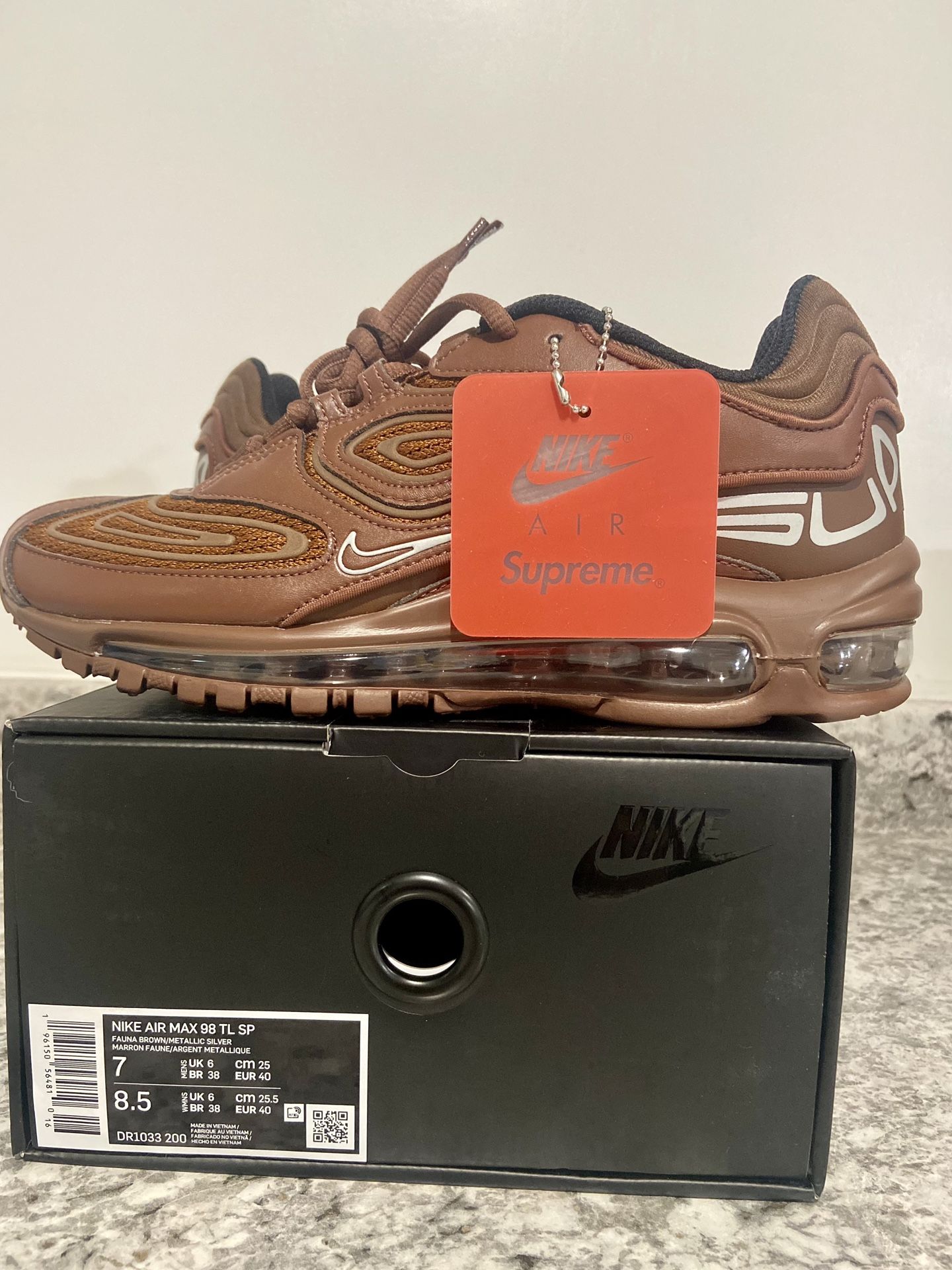 Supreme Nike Air Max 98 TL SP Size 7