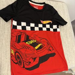 Boys Hot Wheels Swim Top shirt - Size 7 - kids clothes - Simi Valley