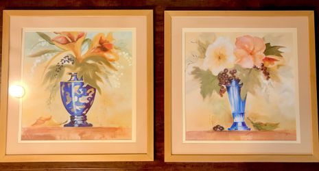 Flowers In Vase - Painting (34.5” x 34.5”)