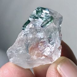 25 Carat Indicolite Tourmaline crystal With Quartz  specimen from Afghanistan