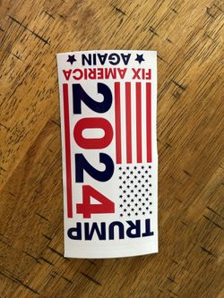 Trump Decals 6” W