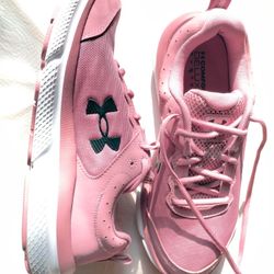Under Armour Women's Pink Elixir Charged 10 Assert Comfort Tennis Sports Shoes Size 9.5 Wide