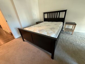 Full size bed frame with free mattress