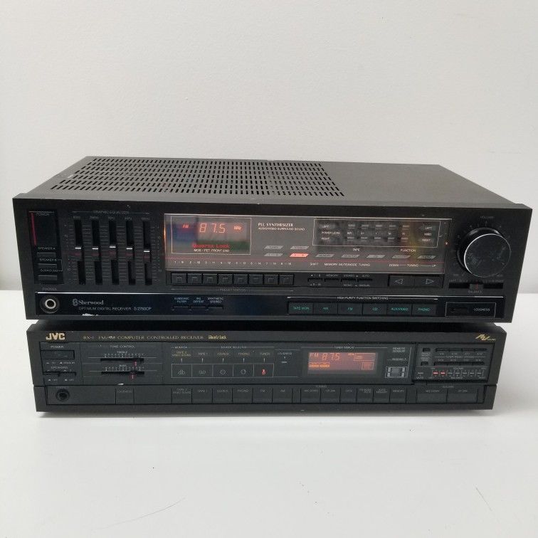 Sherwood S-2750CP/JVC RX-1BK Stereo Receivers