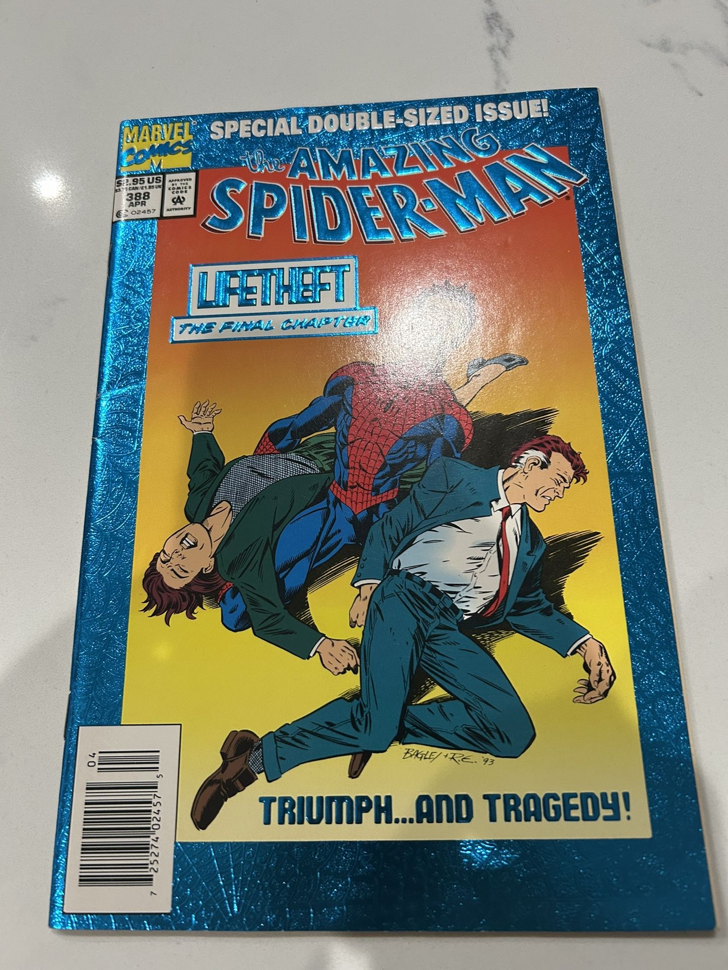The Amazing Spider-Man #388 Deluxe-Foil Embossed Cover (Marvel) VF