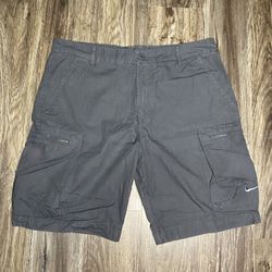 Y2K Nike Fleece Black Cargo Shorts