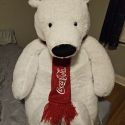 Large Coca Cola Plush Bear