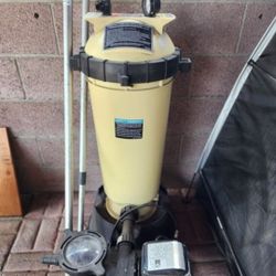 Outdoor Pool Pump And Skimmer