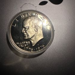 40% silver 1976 Eisenhower Bicentennial Dollar Coin