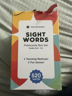 520 Sight Words Flash Cards 