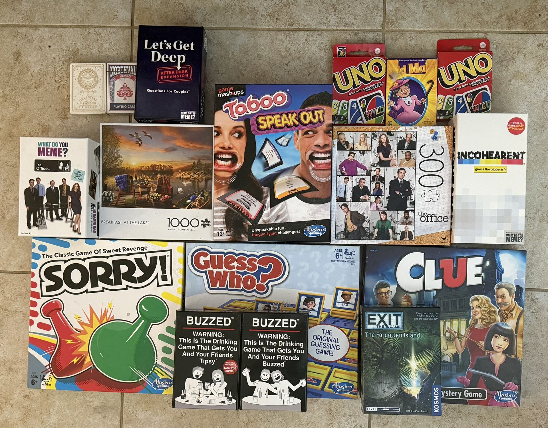 Assorted Adult and Children Games