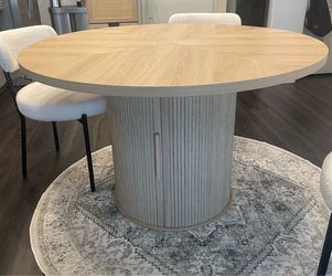Wooden Table + 4 Dining Chairs