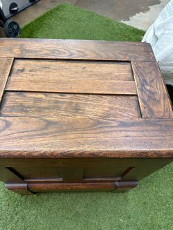 Antique Oak Icebox Original 1920’s