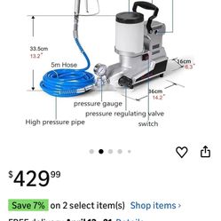 portable high pressure airless painter 1600 W