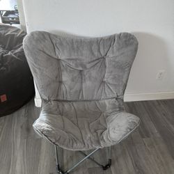Gray Folding Chair 