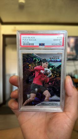 Puka Nacua Rams NFL POP7 Panini Black 173 PSA 10