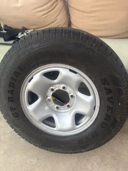 1(ONE) TIRE WITH RIM LT 245/75/16 FOR 2016-2023 TOYOTA TACOMA