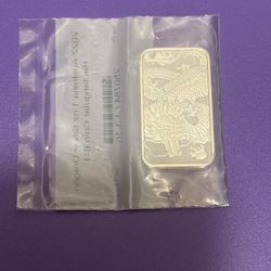2022 Australian Silver Dragon 1 oz .9999 Fine Silver 