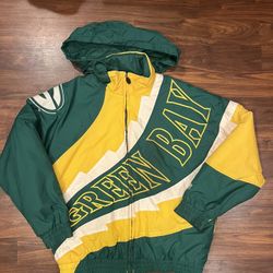 Vintage 90s Lee Sports Green Bay Packers Puffer Jacket Size X-Large 