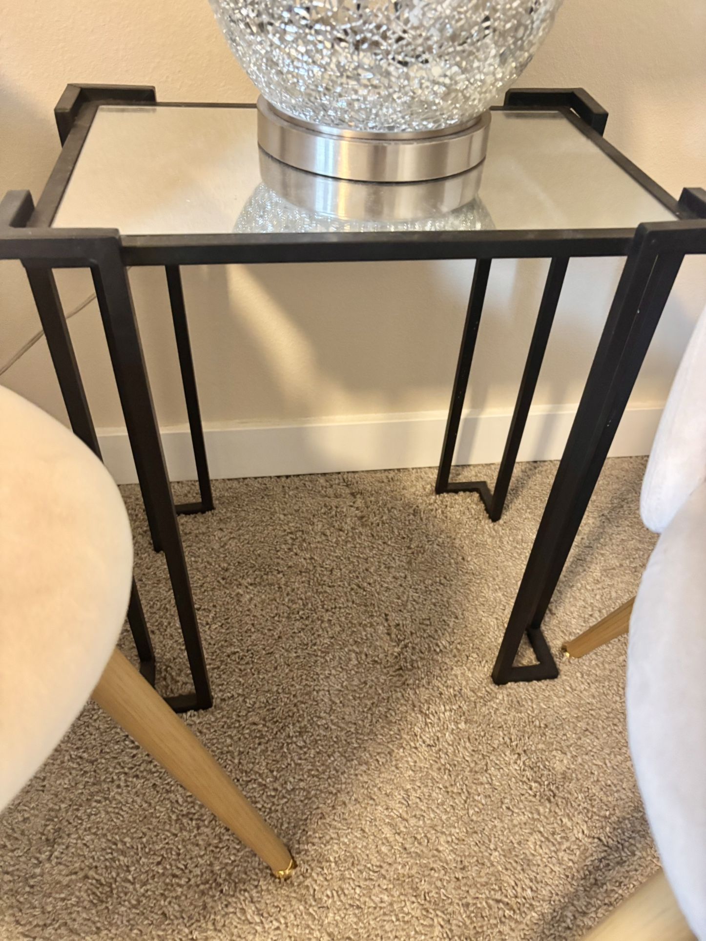 Mirrored Side Table