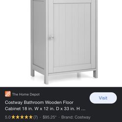 Bathroom Wooden Floor Cabinet