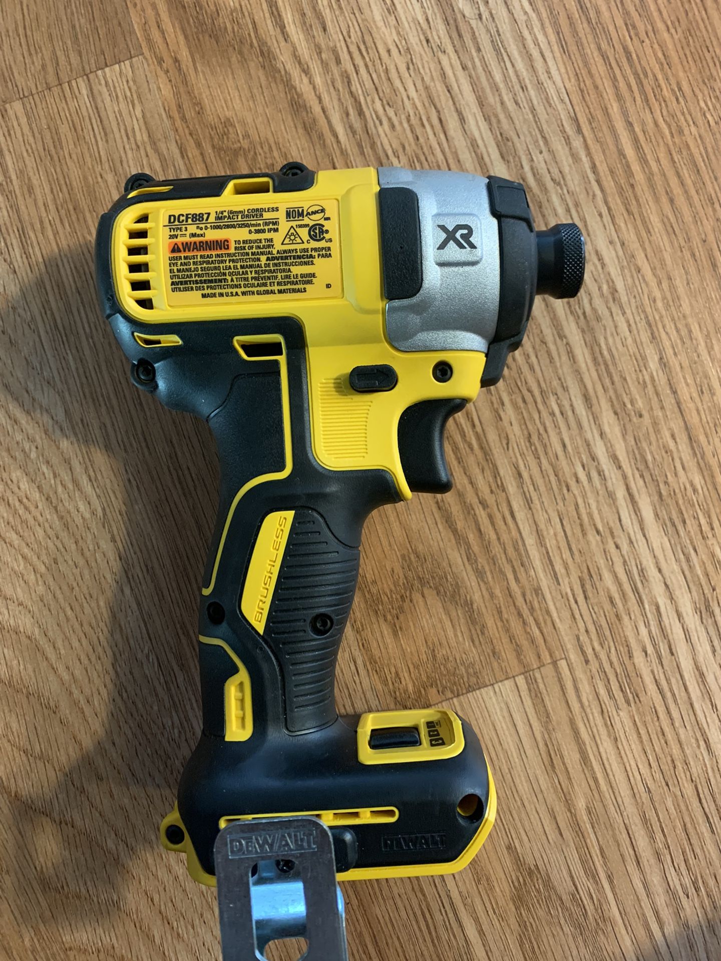 DEWALT DCF887 3 SPEED IMPACT DRIVER