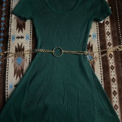 Green Gold Dress