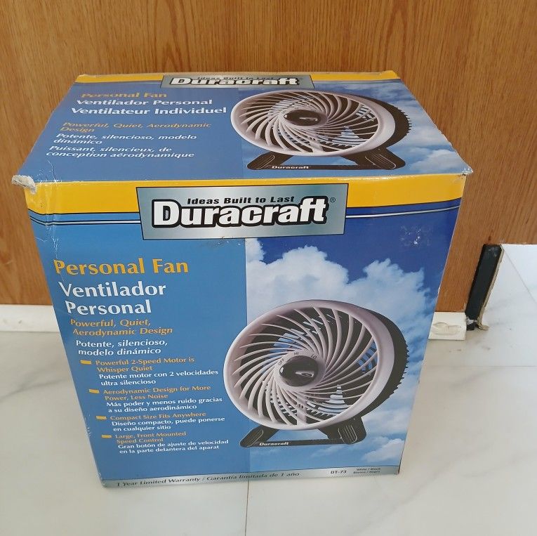 Brand New Duracraft Personal Fan
