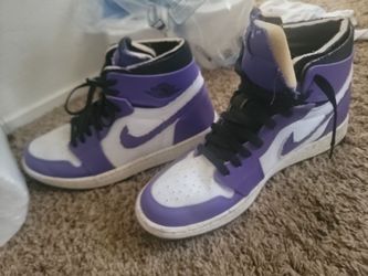Air Jordan 1 Mid Purple/White